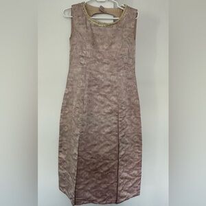 Pure Silk Pink and White/Cream Indian Kurta Top